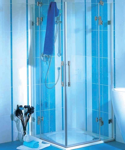 TUŠ KABINA 1/900 kvadratna/transparent/lijeva strana