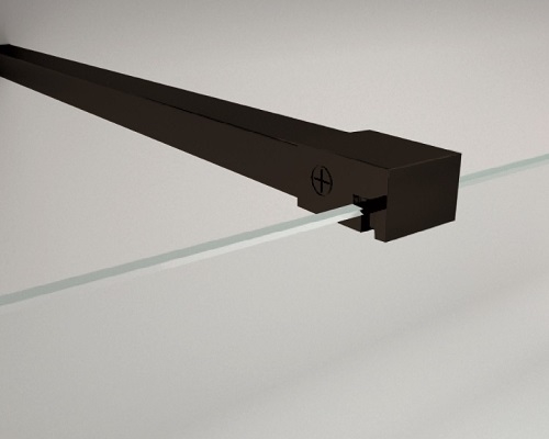 FIKSATOR ZA WALK-IN STIJENU 105cm CRNI okomiti i horizontalni