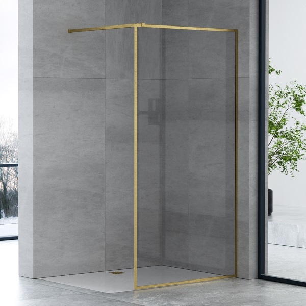 Z-LINE WALK IN TUŠ STIJENA 1000x1950, ZLATNI OKVIR, PROZIRNO STAKLO 8mm