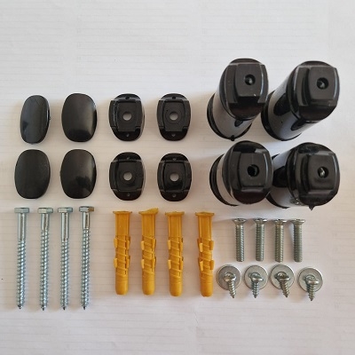 DRŽAČ KUPAONSKIH RADIJATORA STANDARD/LUX 4/1 CRNI