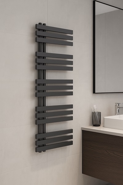 AREZZO DESIGN KUPAONSKI RADIJATOR RAVNI 1200x500 / 520 W SLIM ANTRACIT SIVI